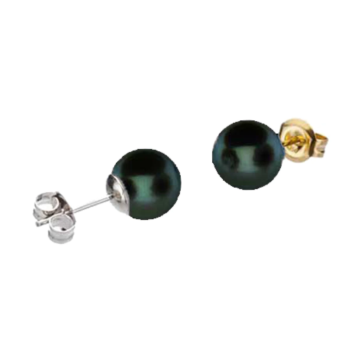 Black Akoya Stud Earrings  |  4.0-4.5 mm