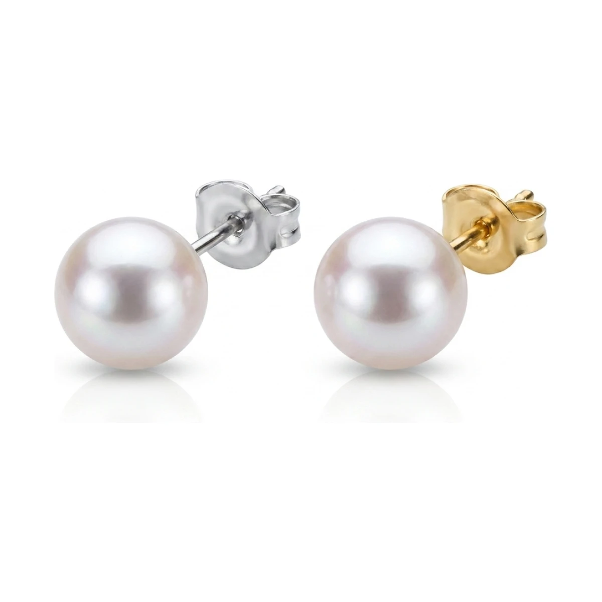 White Akoya Stud Earrings  |  5.5-6.0 mm