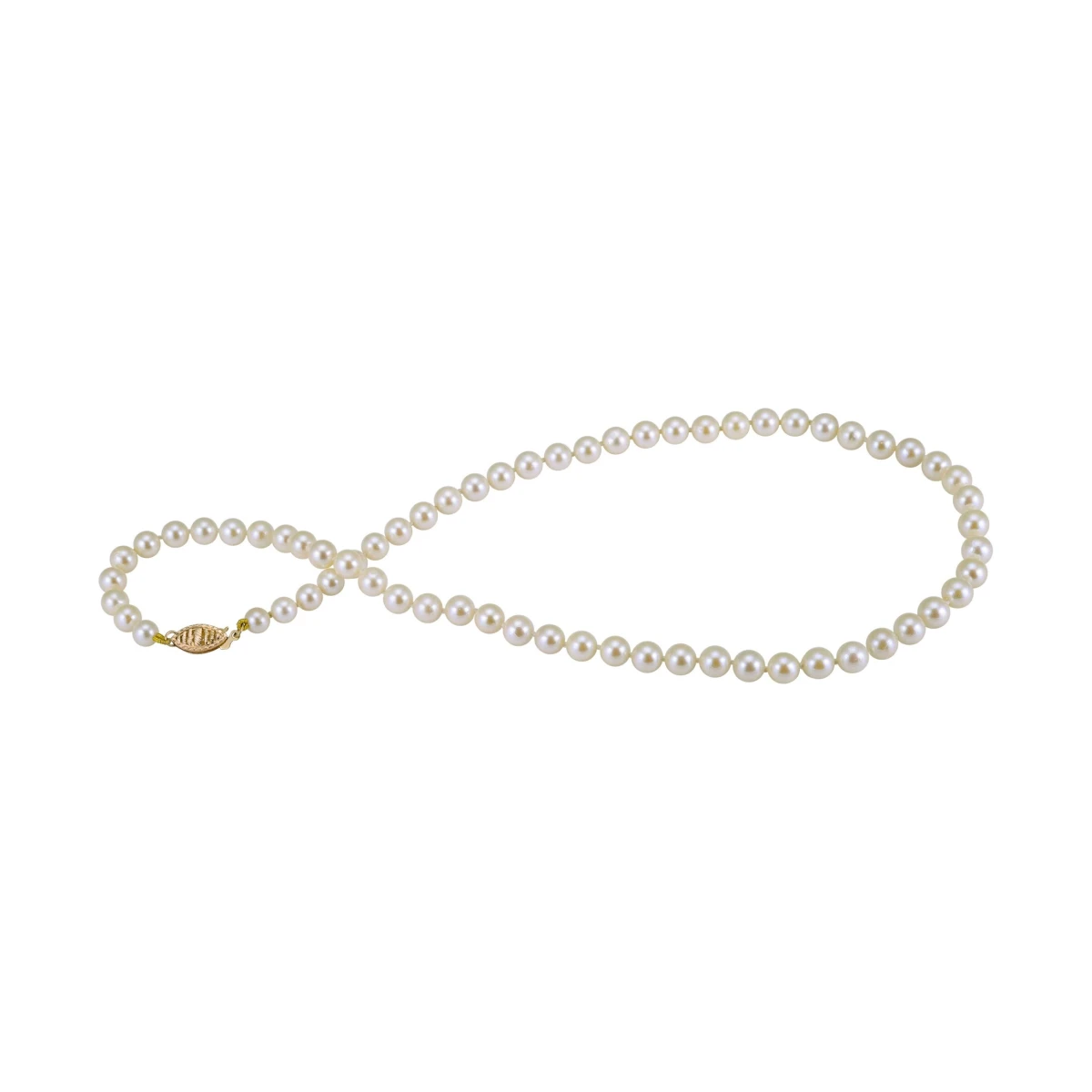 Cream Akoya Pearl Necklace | AA Grade | 5.5-6.0mm