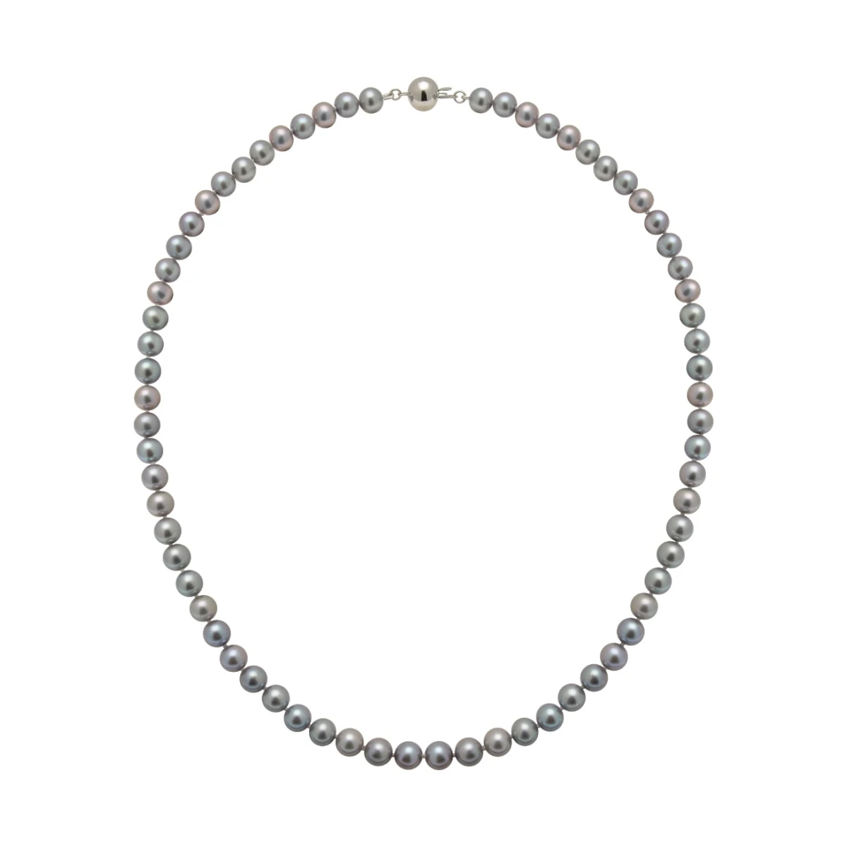 Grey Freshwater Pearl Necklace | AA Grade | 6mm