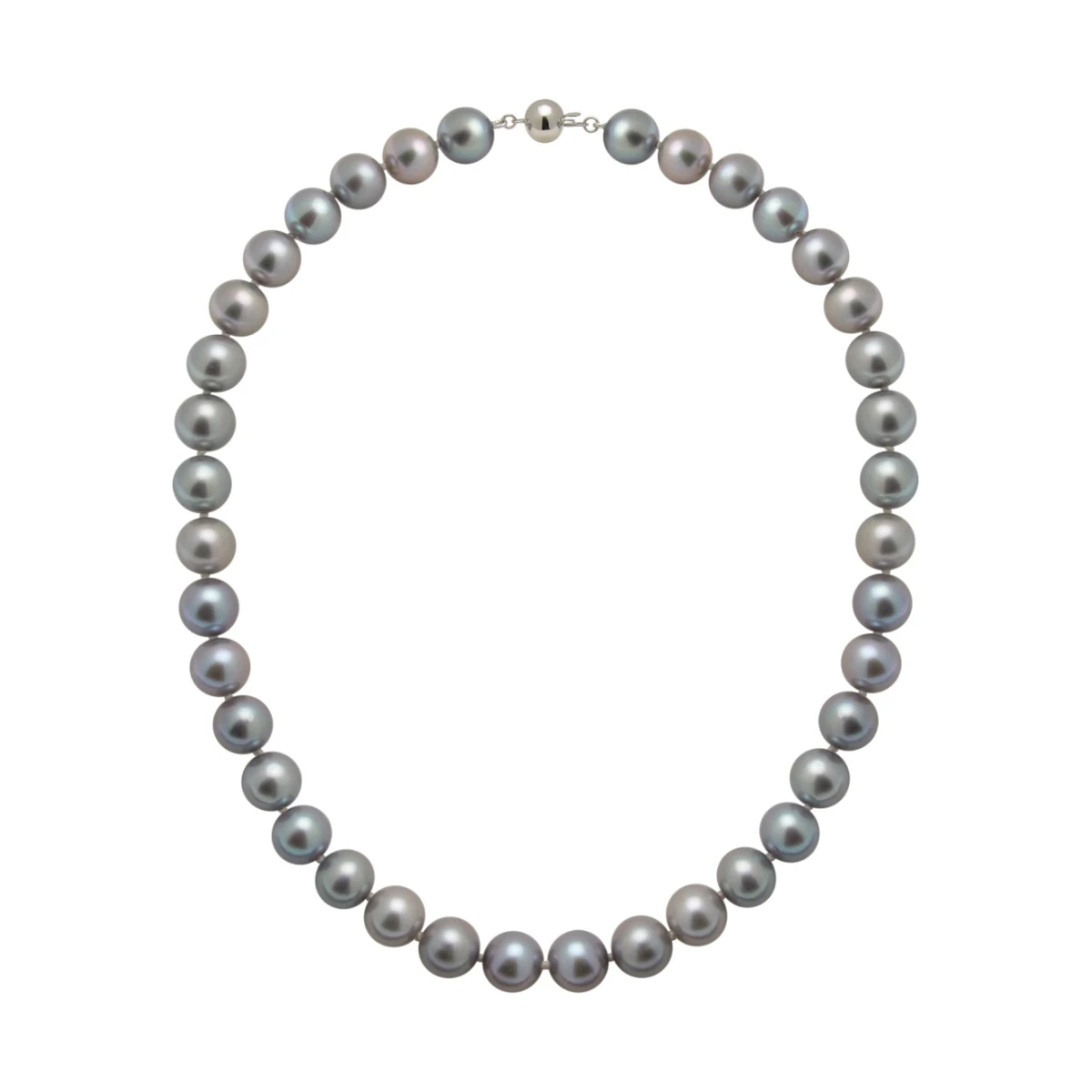 Grey Freshwater Pearl Necklace | AA Grade | 11mm
