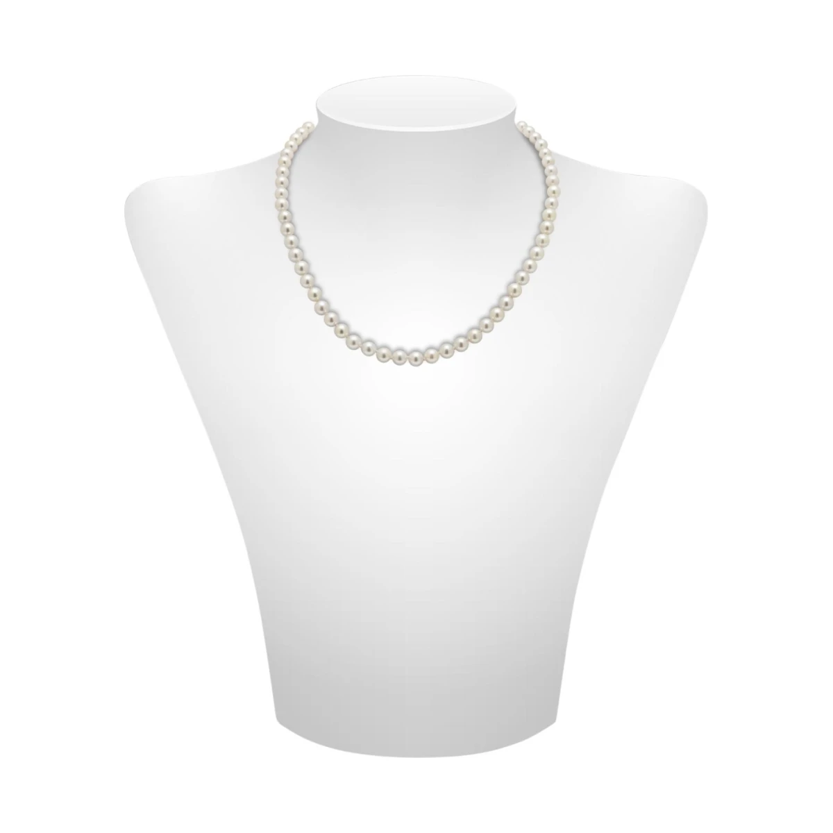 White Akoya Pearl Necklace | AA+ Grade | 8.5-9.0 mm