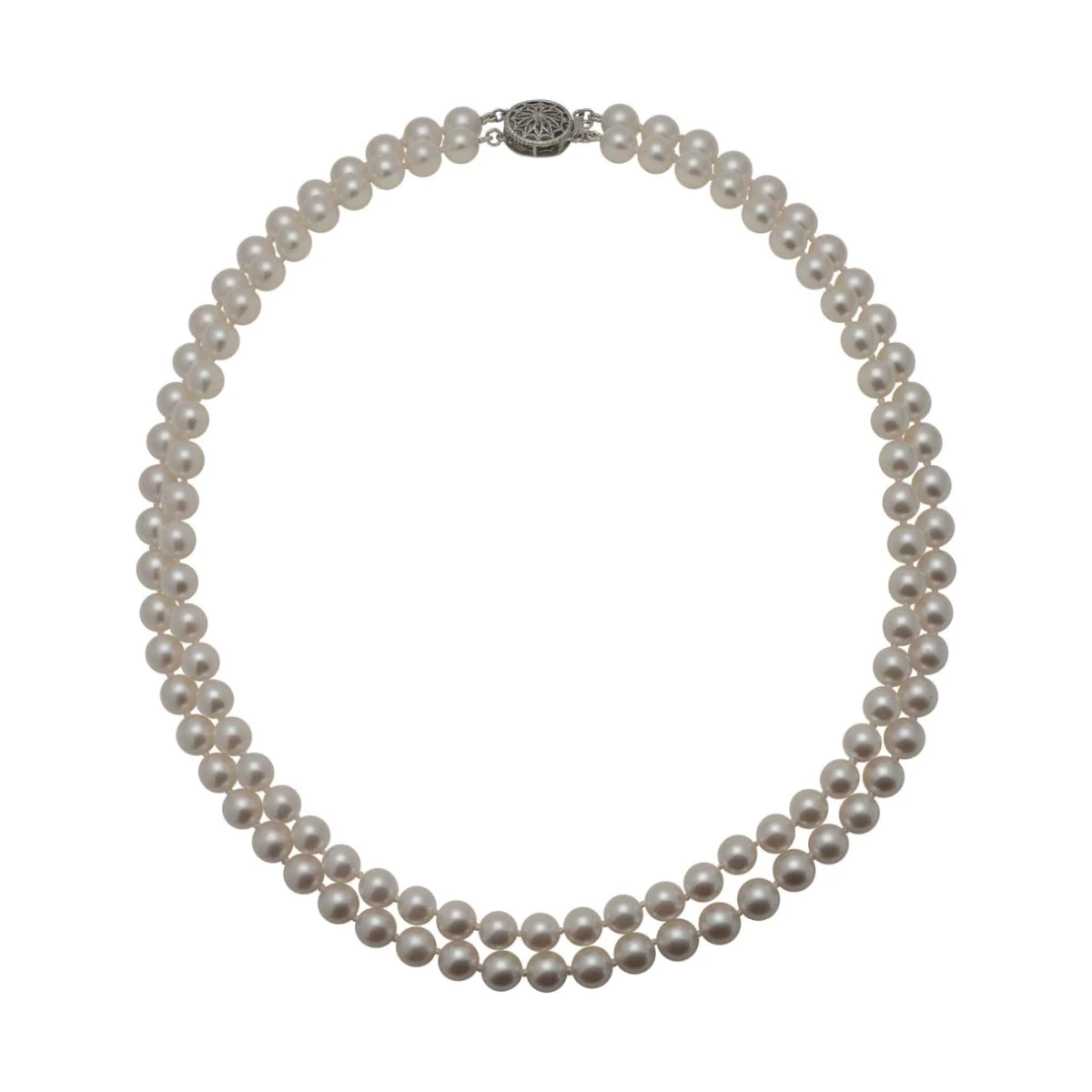 Double Row Akoya Pearl Necklace