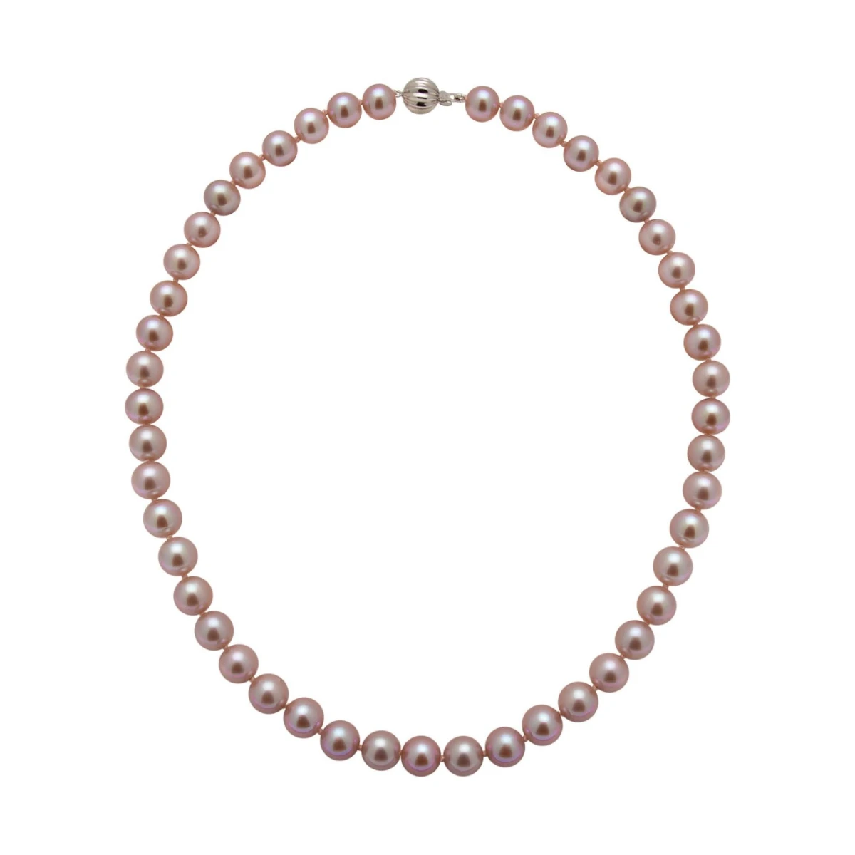 Pink Freshwater Pearl Necklace | AA Grade | 9 mm