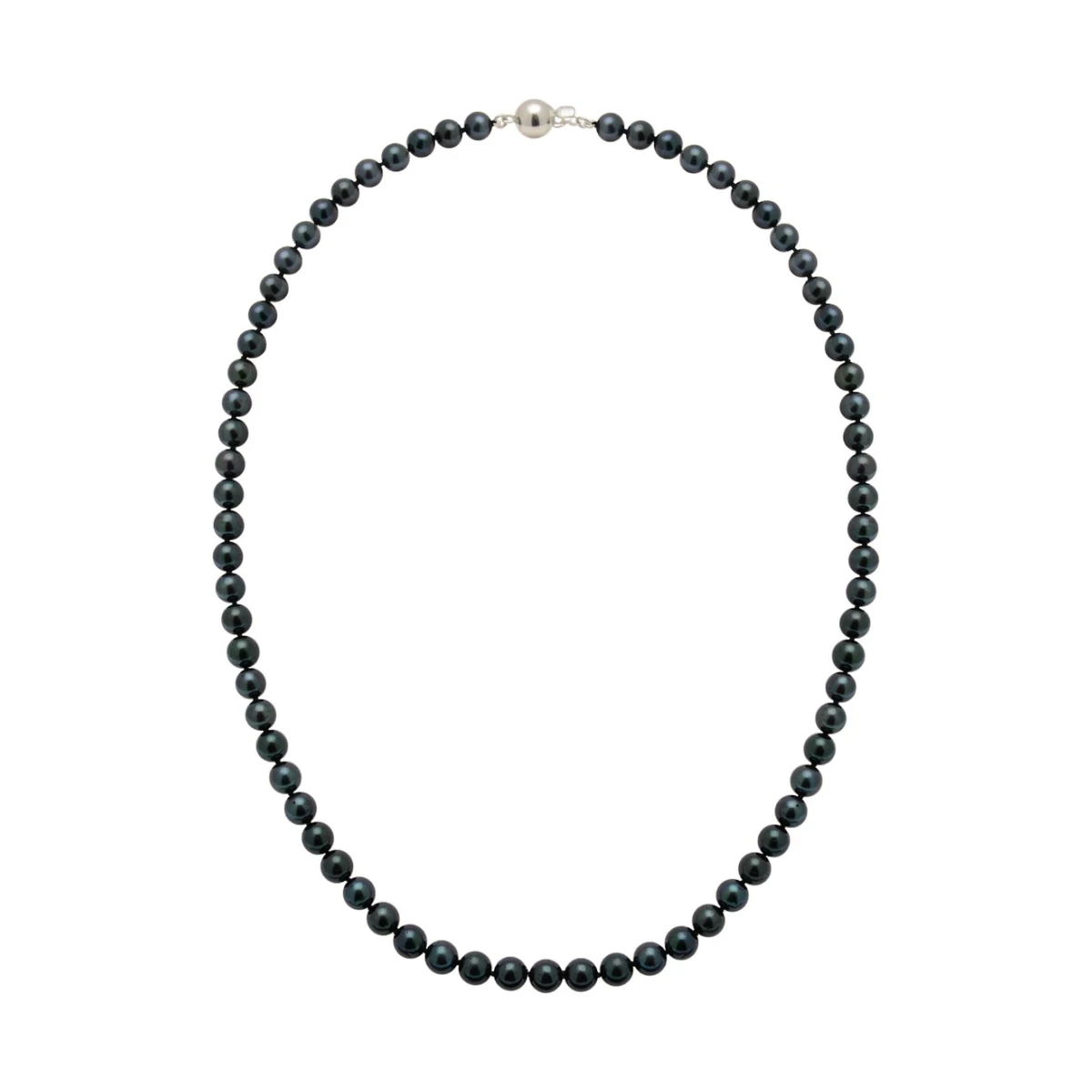 Black Akoya Pearl Necklace | AA+ Grade | 5.5-6.0 mm
